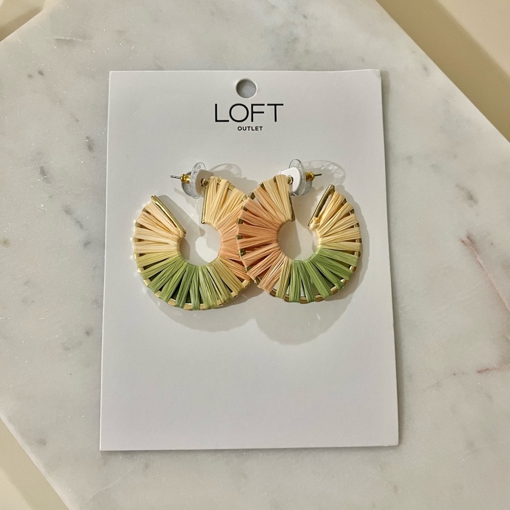 LOFT Multicolor Gold Earrings